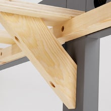 Kingston Single Pine Wood Convertible Bunk Bed